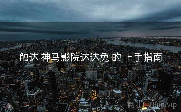 触达 神马影院达达兔 的 上手指南