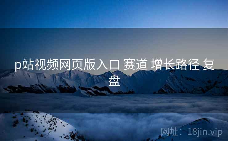 p站视频网页版入口 赛道 增长路径 复盘