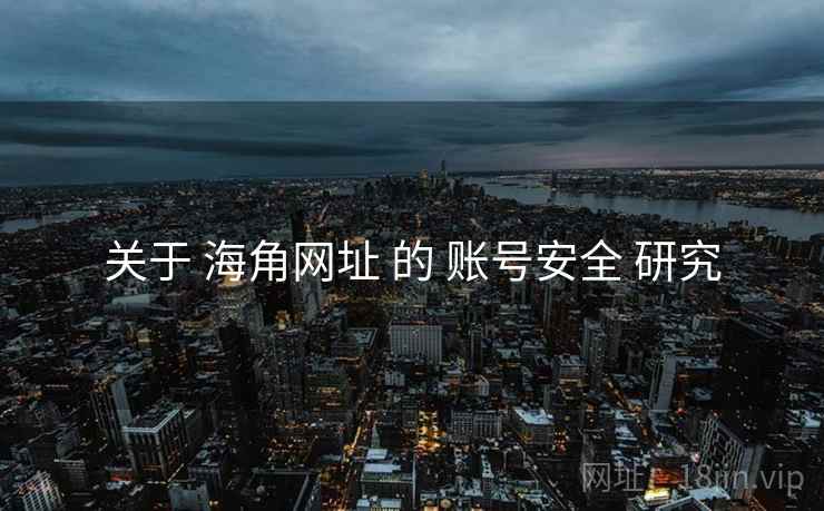 关于 海角网址 的 账号安全 研究