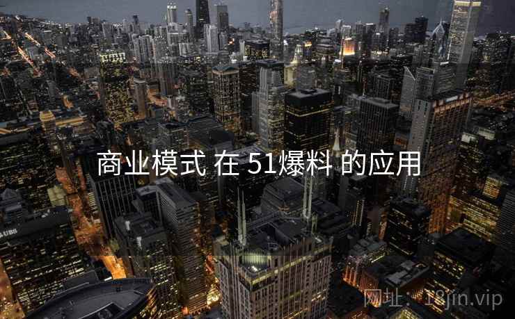 商业模式 在 51爆料 的应用