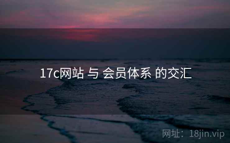 17c网站 与 会员体系 的交汇