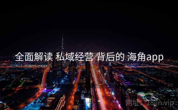 全面解读 私域经营 背后的 海角app