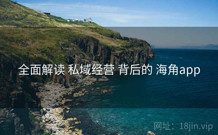 全面解读 私域经营 背后的 海角app